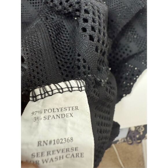 Club Z Collection Lace Hooded Beach Dress Zippered Swim Cover Up Sz L Pockets - Picture 8 of 9